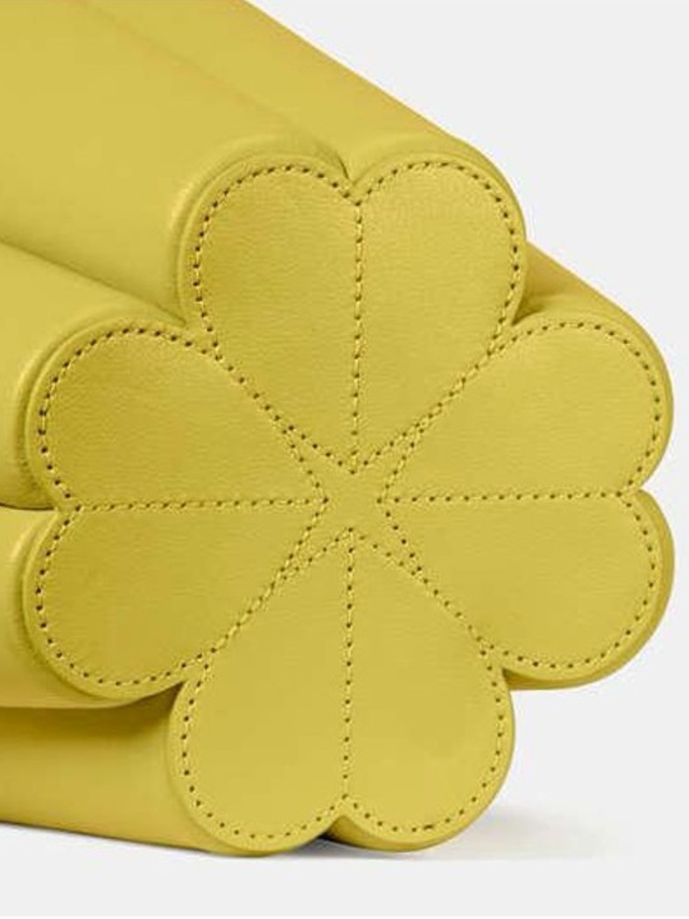♠️Kate Spade NY The Spade Flower Leather Bucket Bag, Lime Slice KN094 NEW NWT - Picture 7 of 9